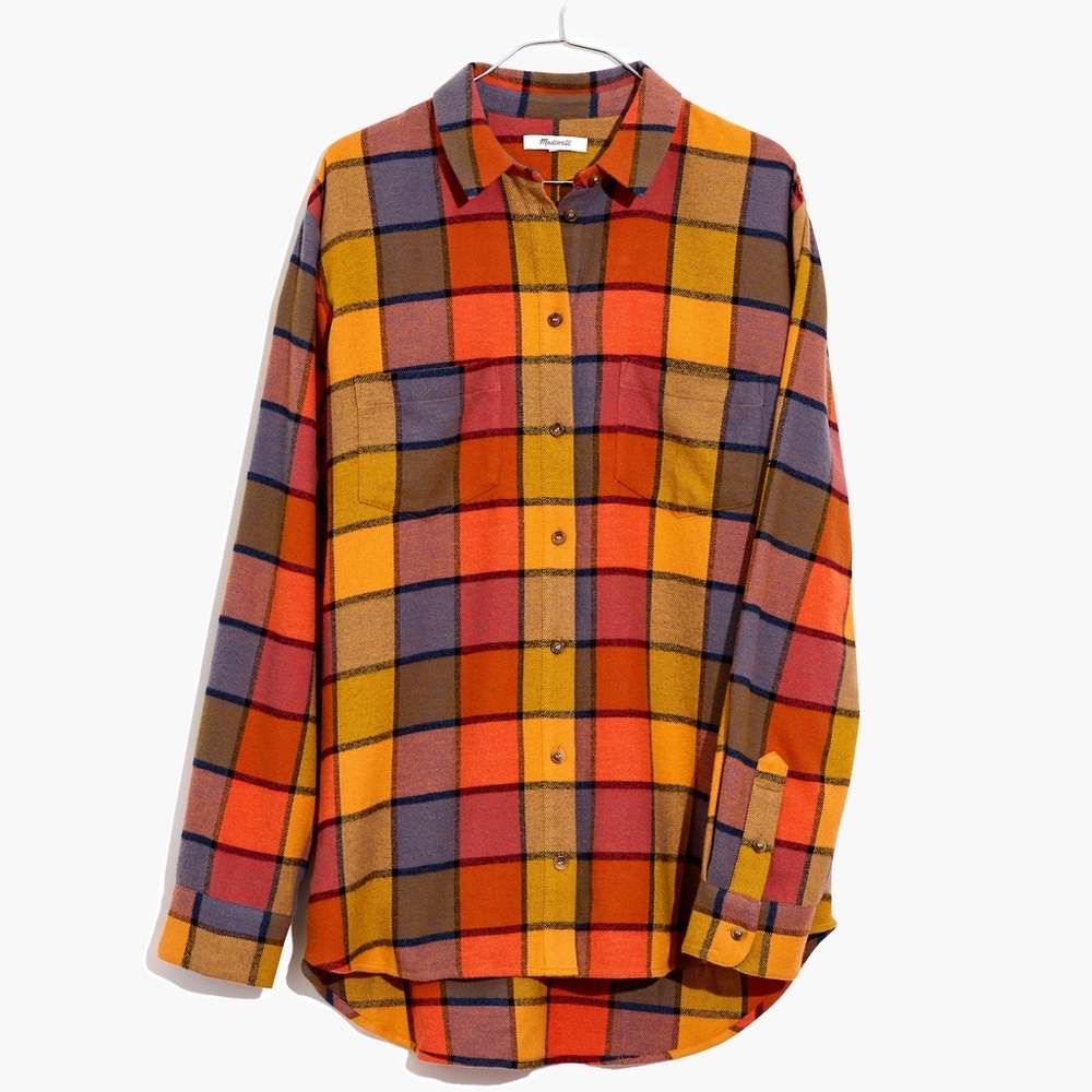 Madewell Multicolor Plaid Button Down Shirt - Picture 4 of 7